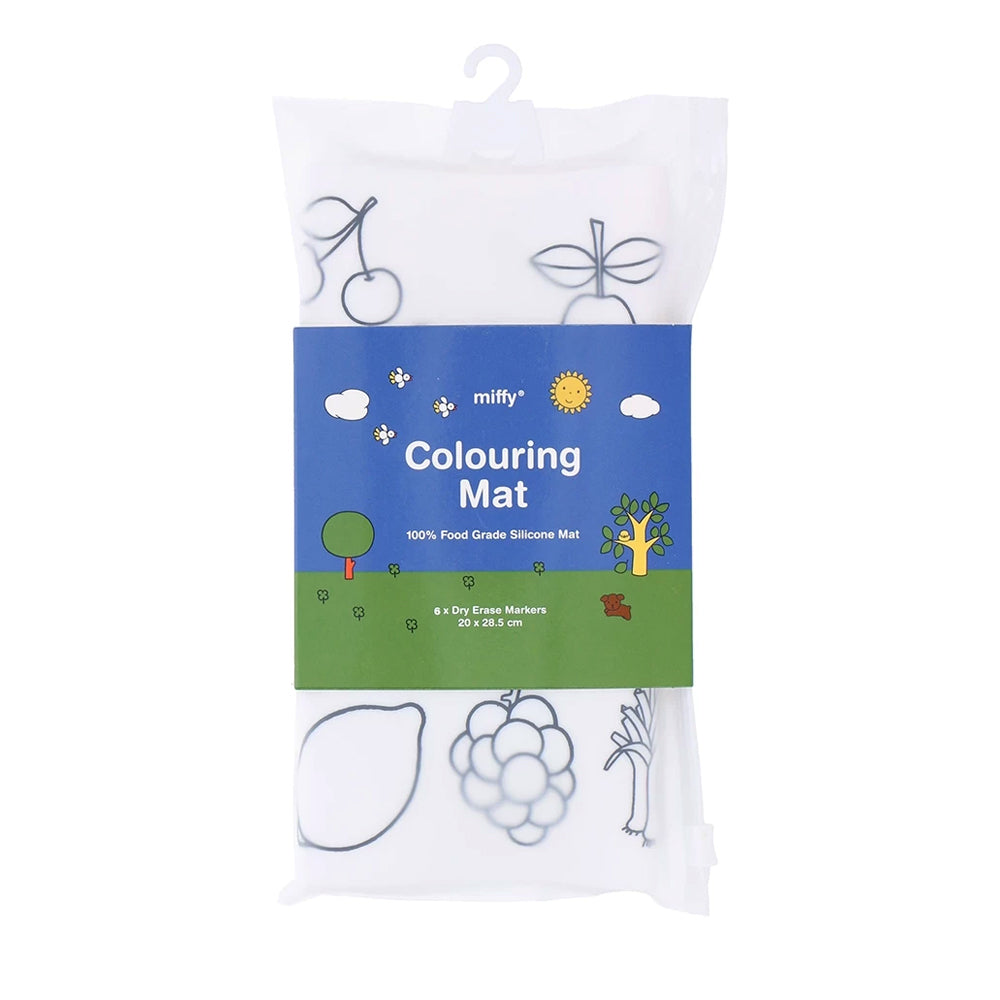 Miffy Washable Colouring Mat for Kids (Fruits)
