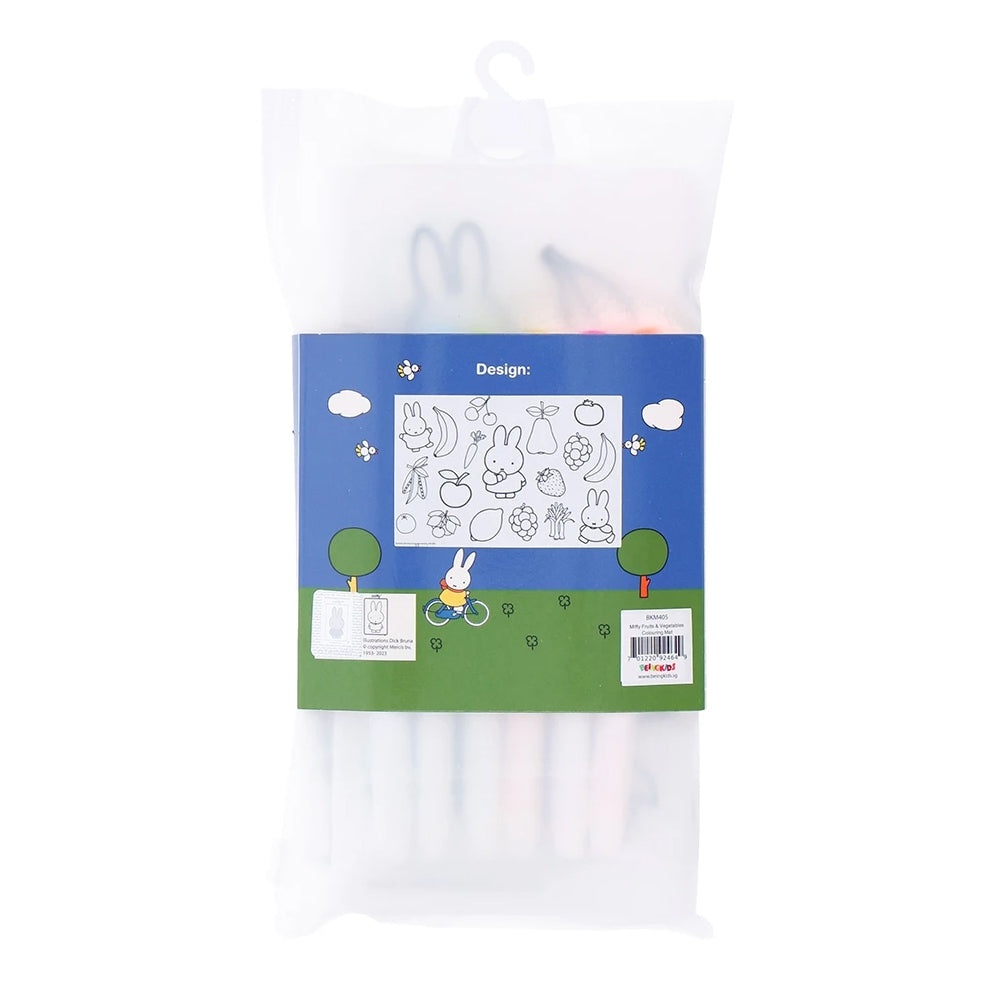 Miffy Washable Colouring Mat for Kids (Fruits)