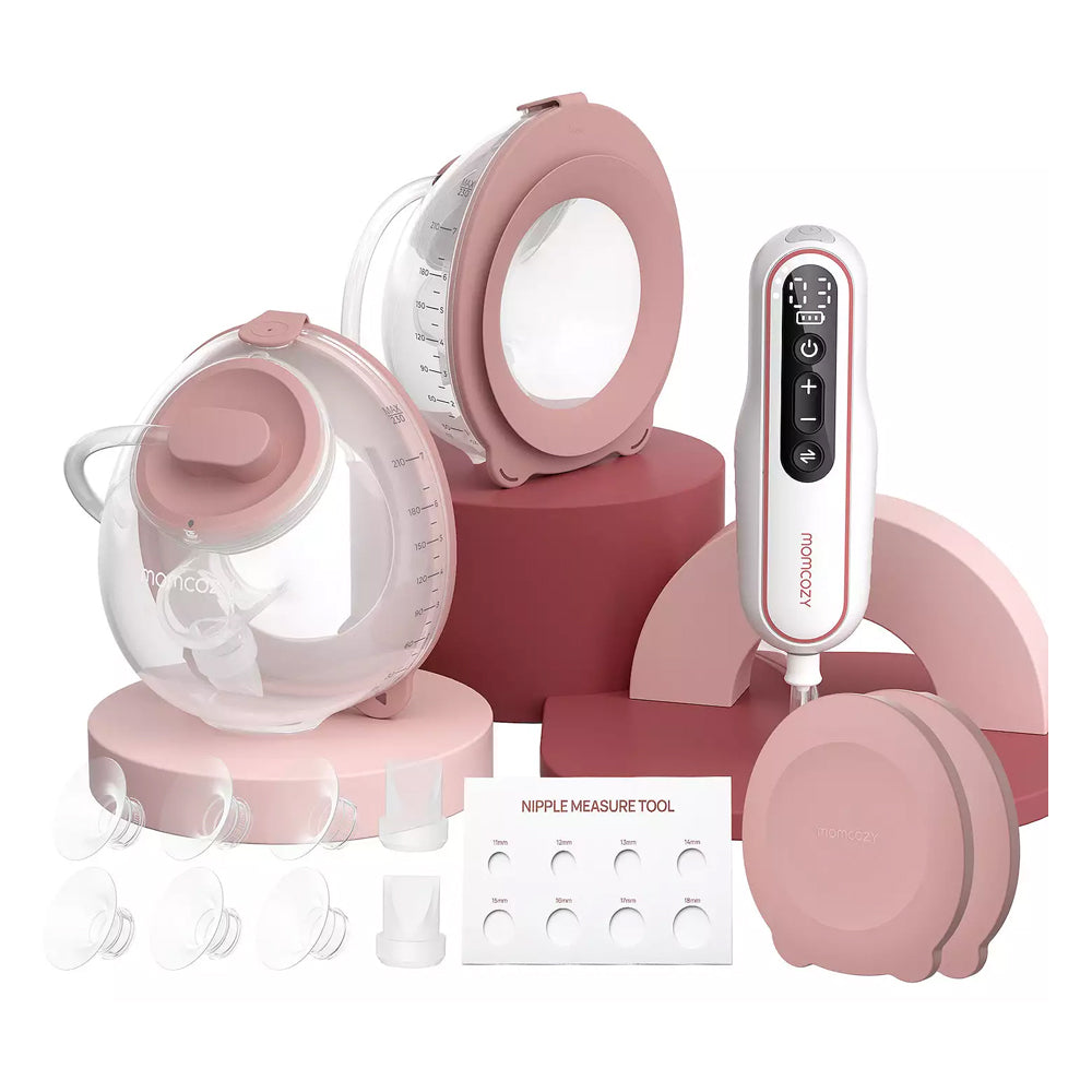 Momcozy V2 Pro Breast Pumps Ultra-Light & Potent - Pink