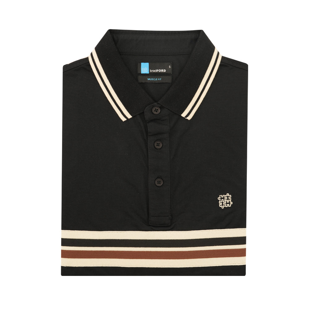 bradFORD Short Sleeved Polo (BRP1279) - Black