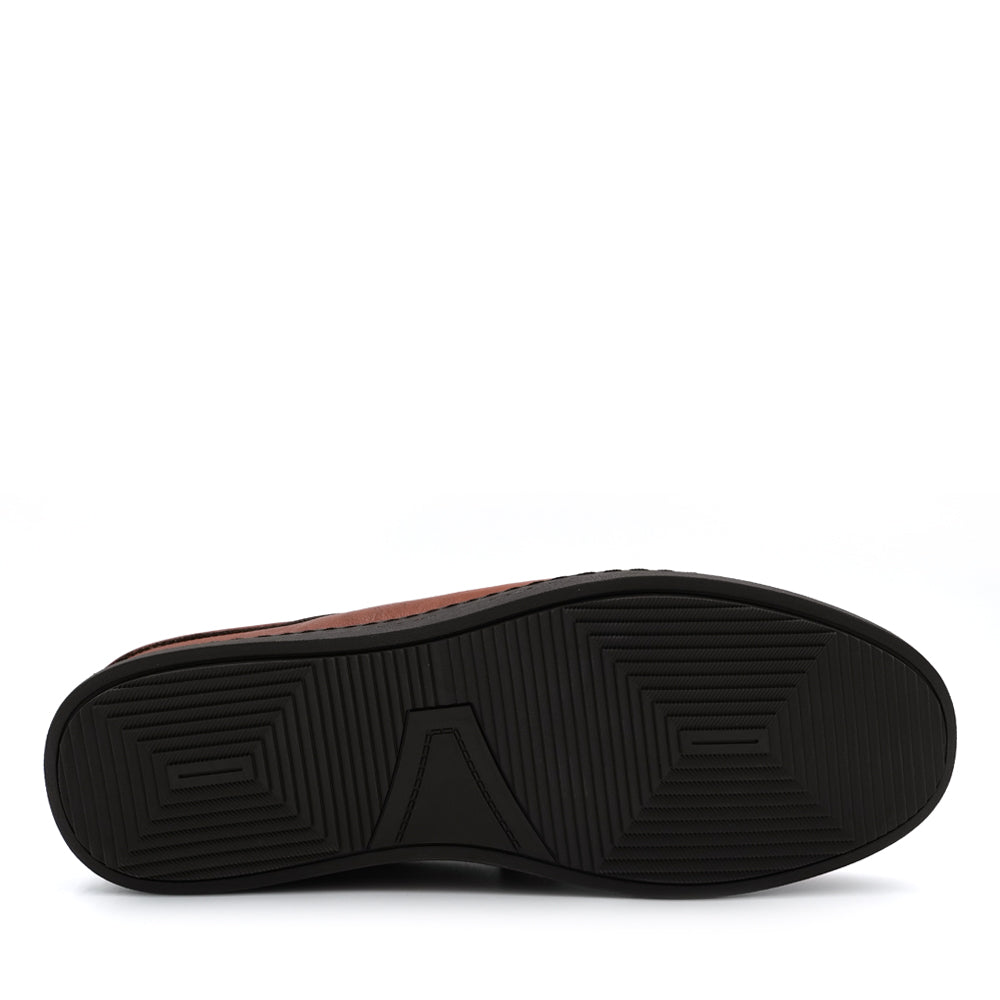 BRUNO CO. Stefano Men's Leather Mules Shoes - Brown