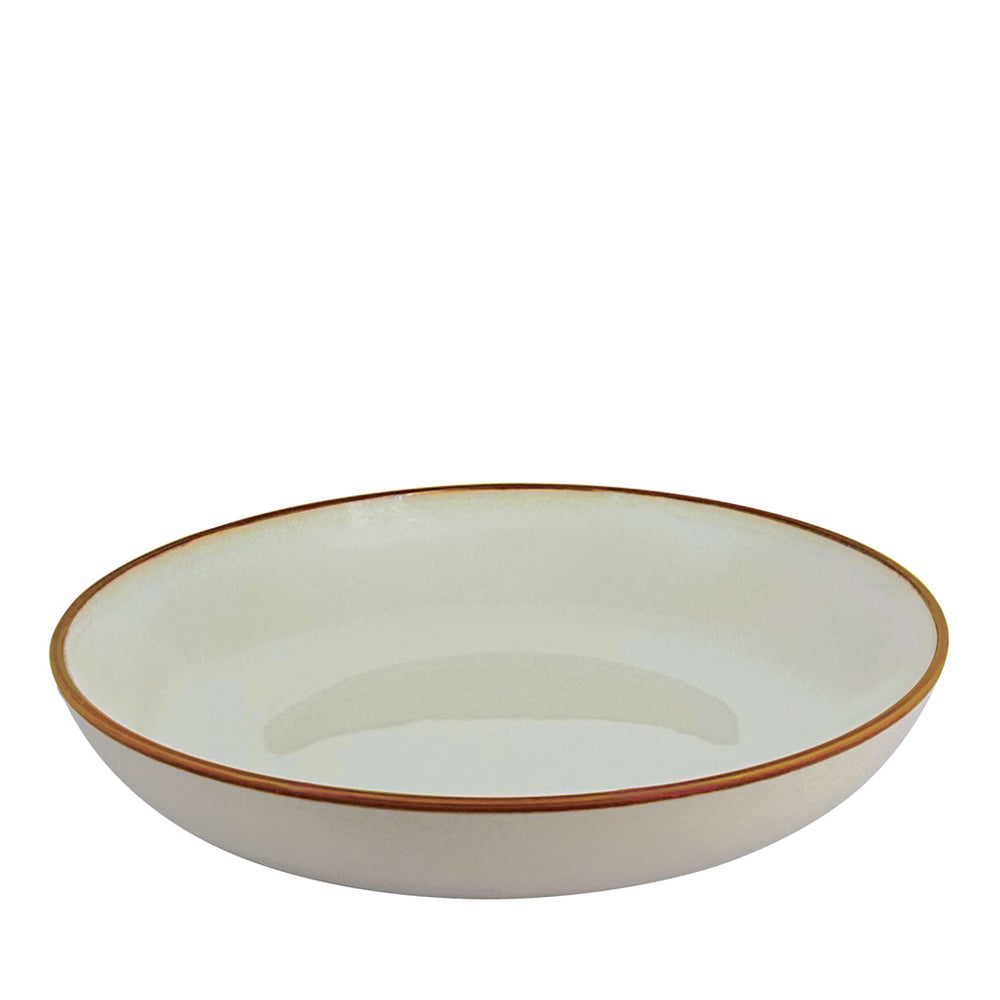 SOIRÉE by CHARLES MILLEN Candére 9" Soup/Pasta Plate - Light Grey