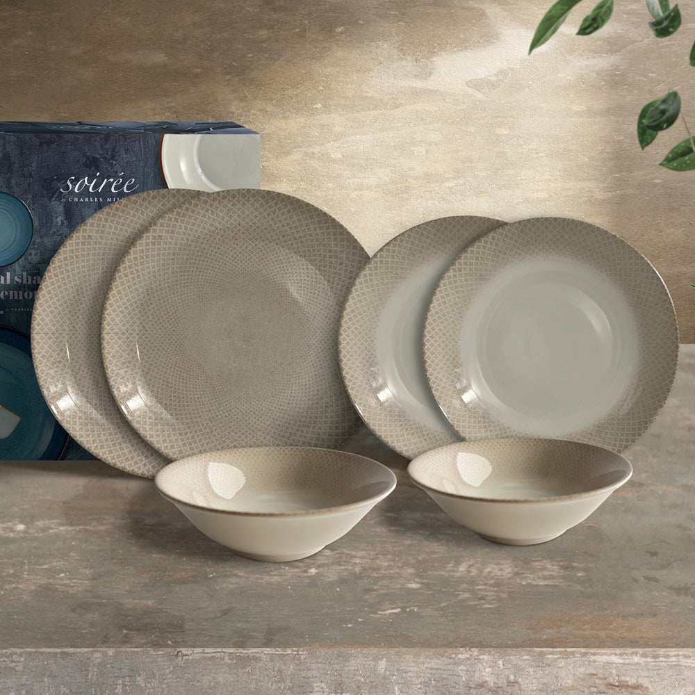 SOIRÉE by CHARLES MILLEN Arcadia 6-pc Dining Set - Beige