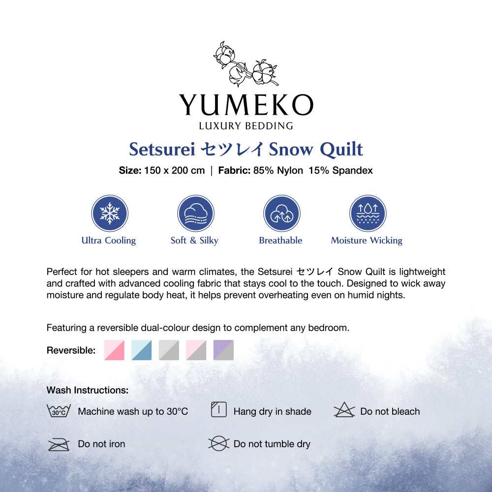 YUMEKO Setsurei Snow Quilt - Blue