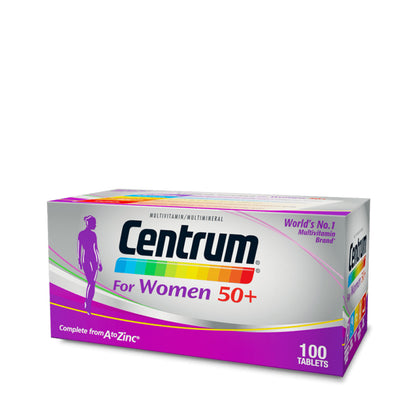 CENTRUM For Women 50+ Multivitamin, 100 Tablets