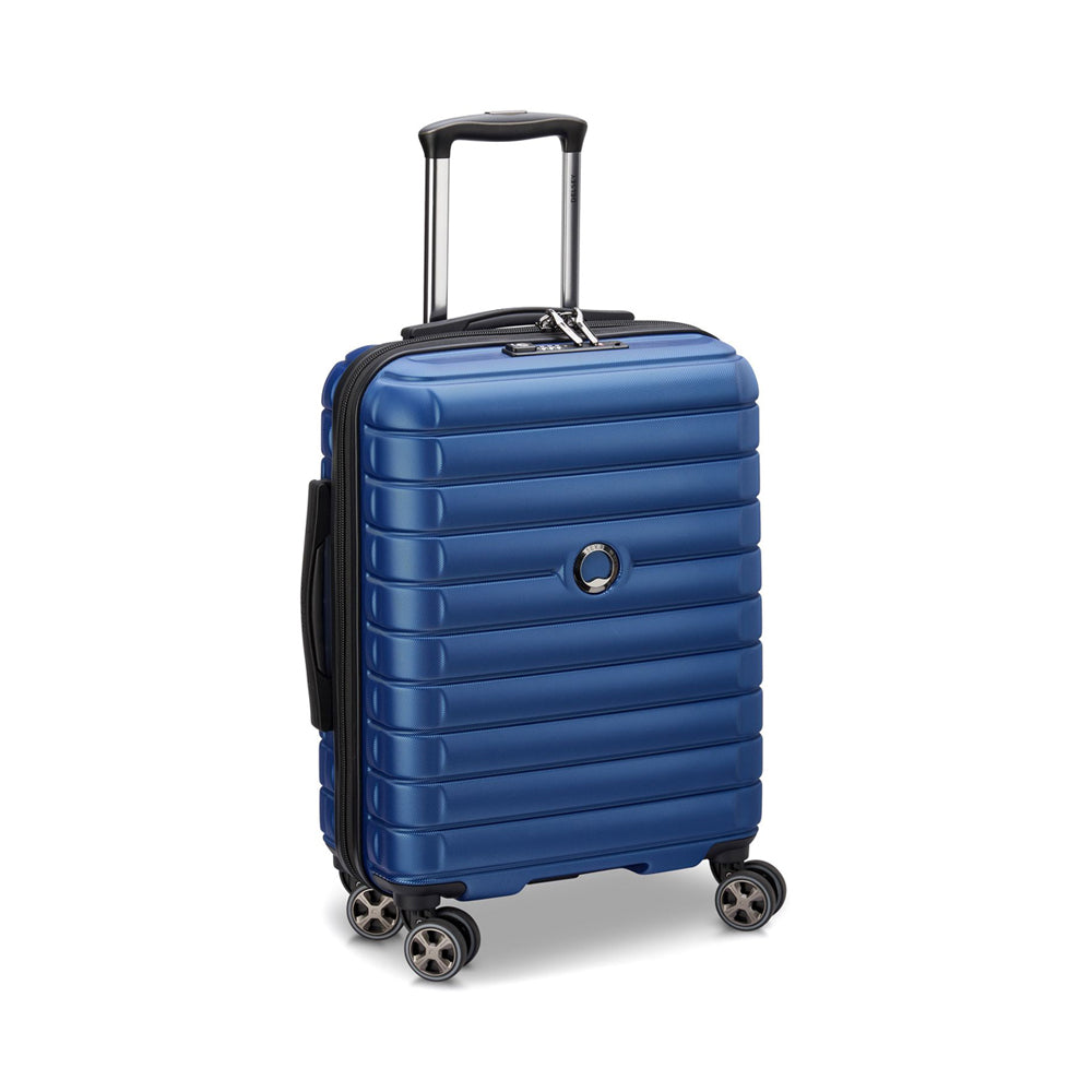 Delsey Paris 55cm Shadow 5.0 Double Wheels Expandable Trolley Case - Blue