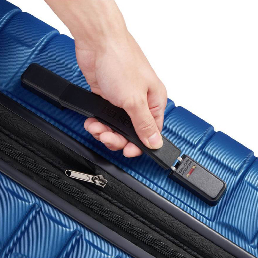 Delsey Paris 55cm Shadow 5.0 Double Wheels Expandable Trolley Case - Blue