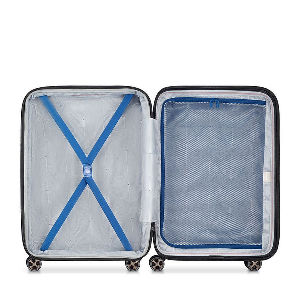Delsey Paris 55cm Shadow 5.0 Double Wheels Expandable Trolley Case - Blue