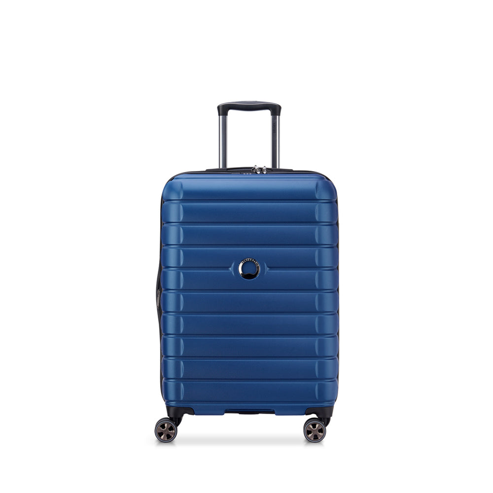 Delsey Paris 55cm Shadow 5.0 Double Wheels Expandable Trolley Case - Blue