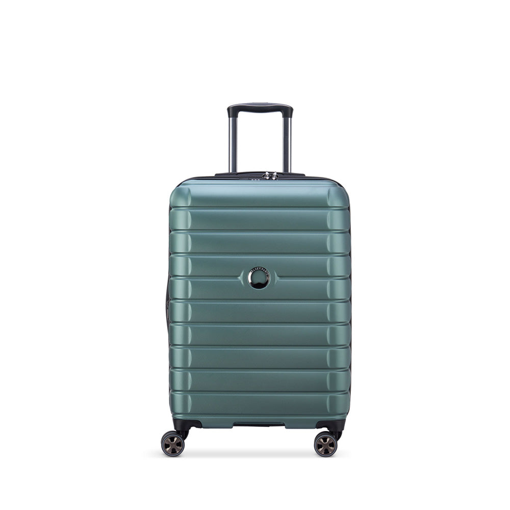 Delsey Paris 55cm Shadow 5.0 Double Wheels Expandable Trolley Case - Green