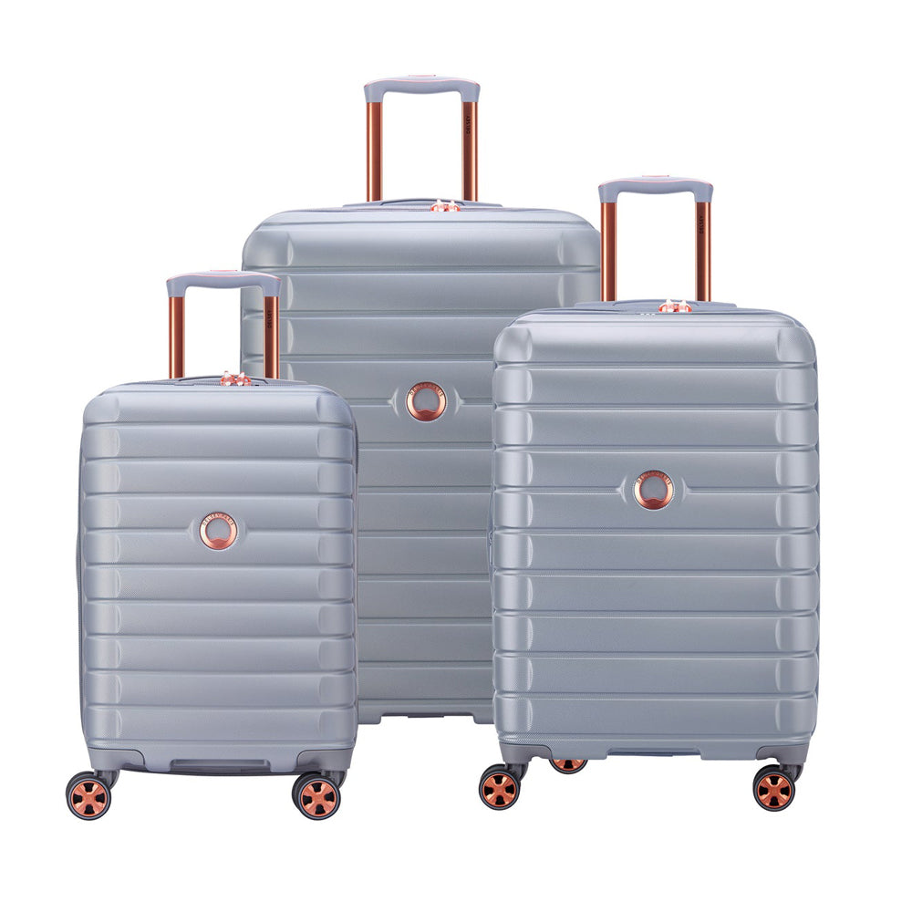 Delsey Paris 66cm Shadow 5.0 Double Wheels Expandable Trolley Case - Silver