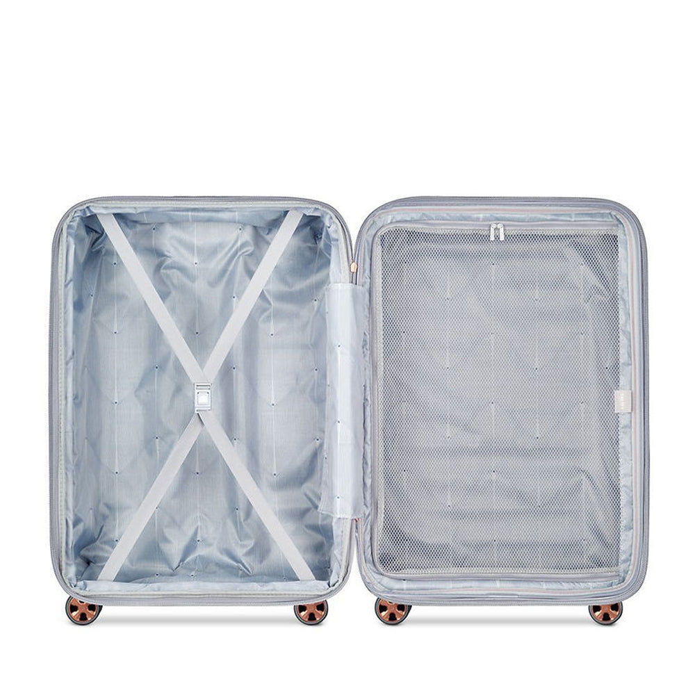 Delsey Paris 76cm Shadow 5.0 Double Wheels Expandable Trolley Case - Silver