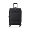Delsey Paris Securitech Vanguard DY40038 66cm 4 Double Wheels Expandable Cabin Soft Trolley Case Luggage - Black