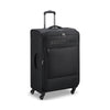 Delsey Paris Securitech Vanguard DY40038 76cm 4 Double Wheels Expandable Cabin Soft Trolley Case Luggage - Black