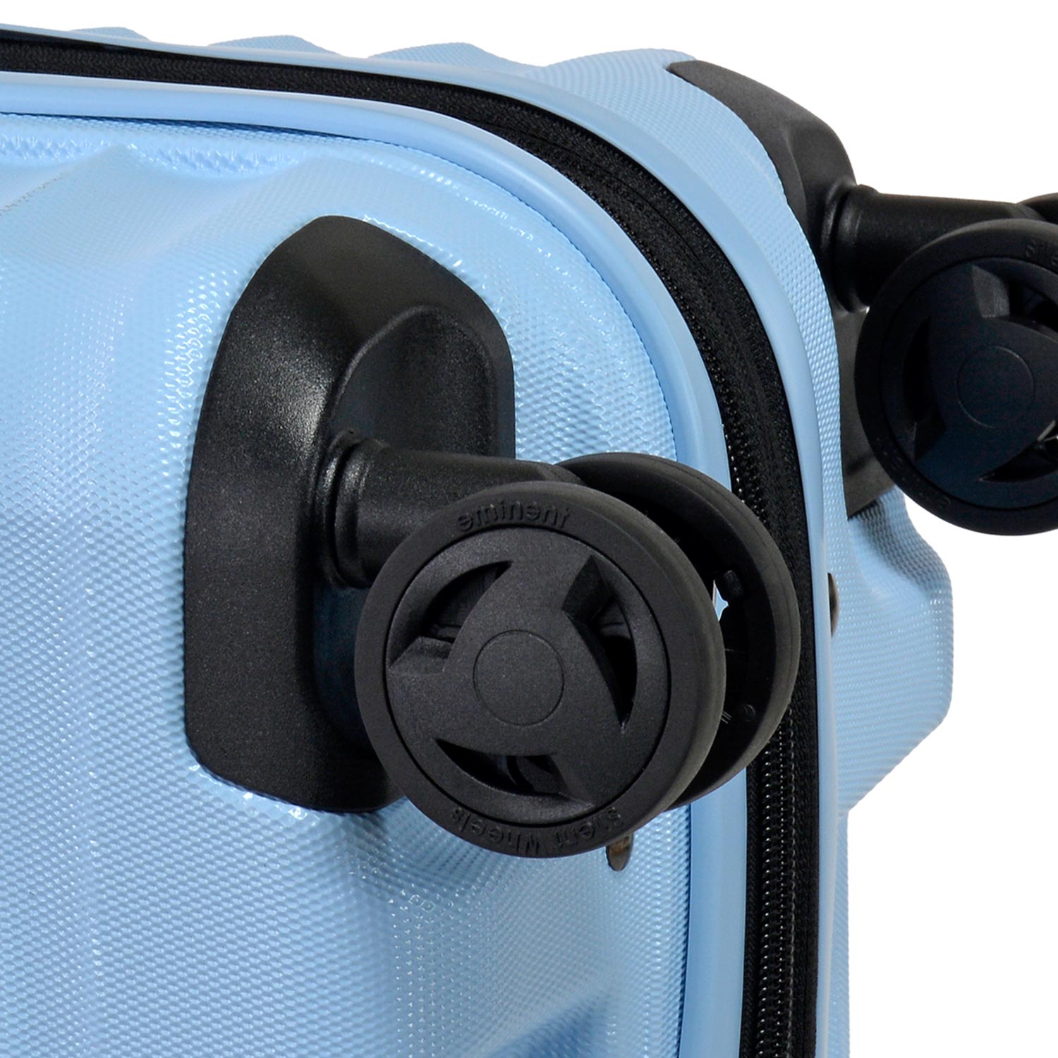 eminent EMI-KK66 24" Hard Case Spinner Luggage - Expandable TPO®, Anti-Theft Zipper, TSA Lock - Light Blue