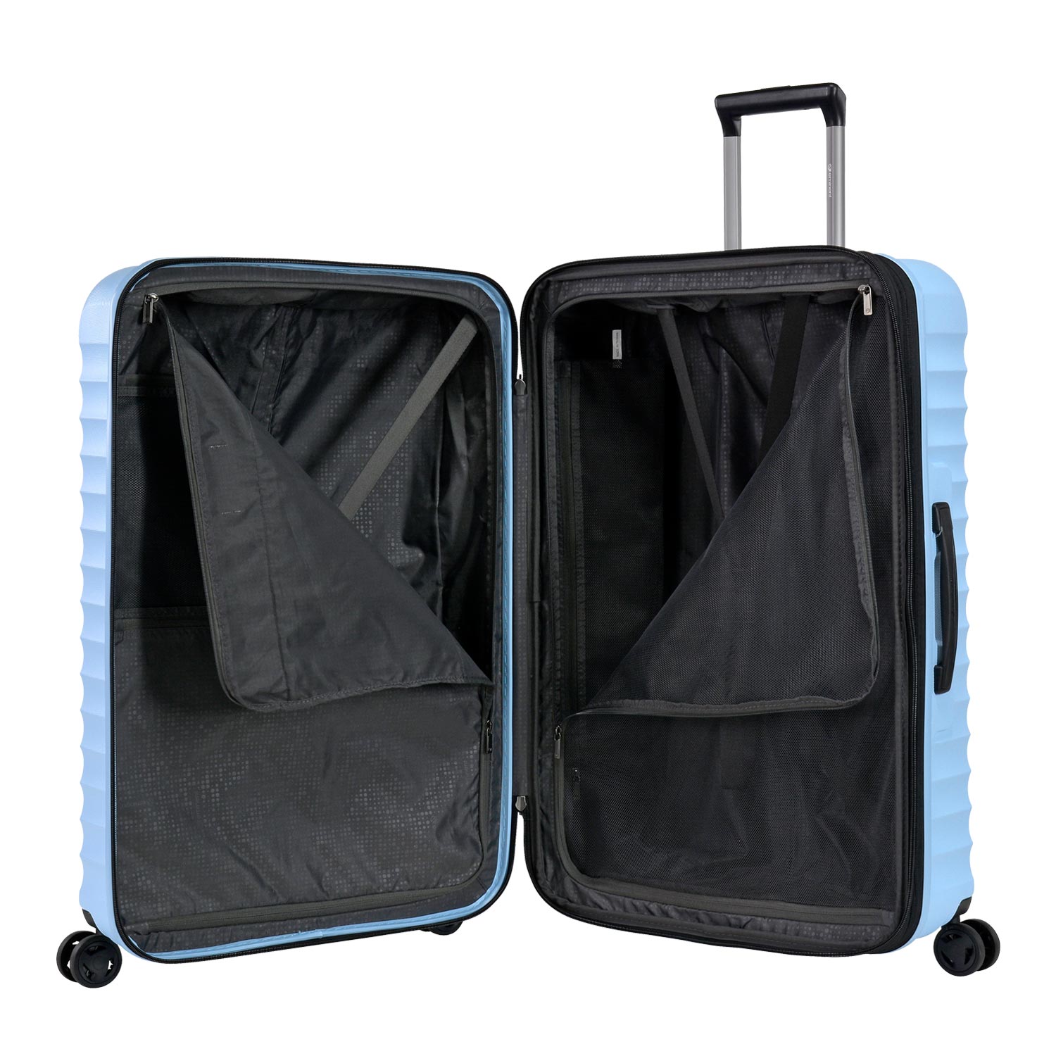 eminent EMI-KK66 28" Hard Case Spinner Luggage - Expandable TPO®, Anti-Theft Zipper, TSA Lock - Light Blue