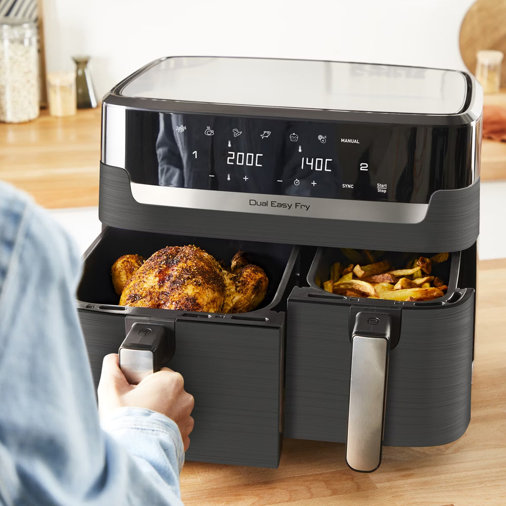 Tefal Dual Easy Fry & Grill Air Fryer (EY905B)