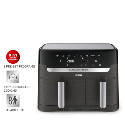 Tefal Dual Easy Fry & Grill Air Fryer (EY905B)