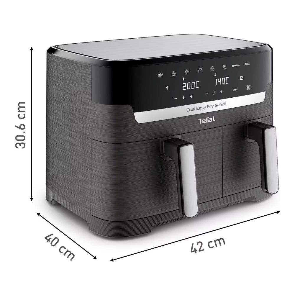 Tefal Dual Easy Fry & Grill Air Fryer (EY905B)