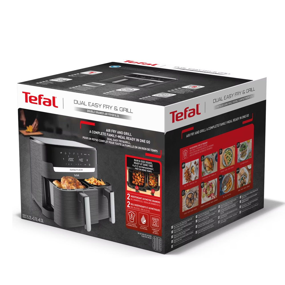 Tefal Dual Easy Fry & Grill Air Fryer (EY905B)