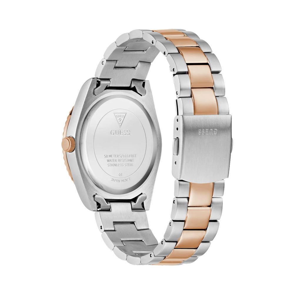 Guess Men 42mm Two-Tone / Grey Sunray Analog