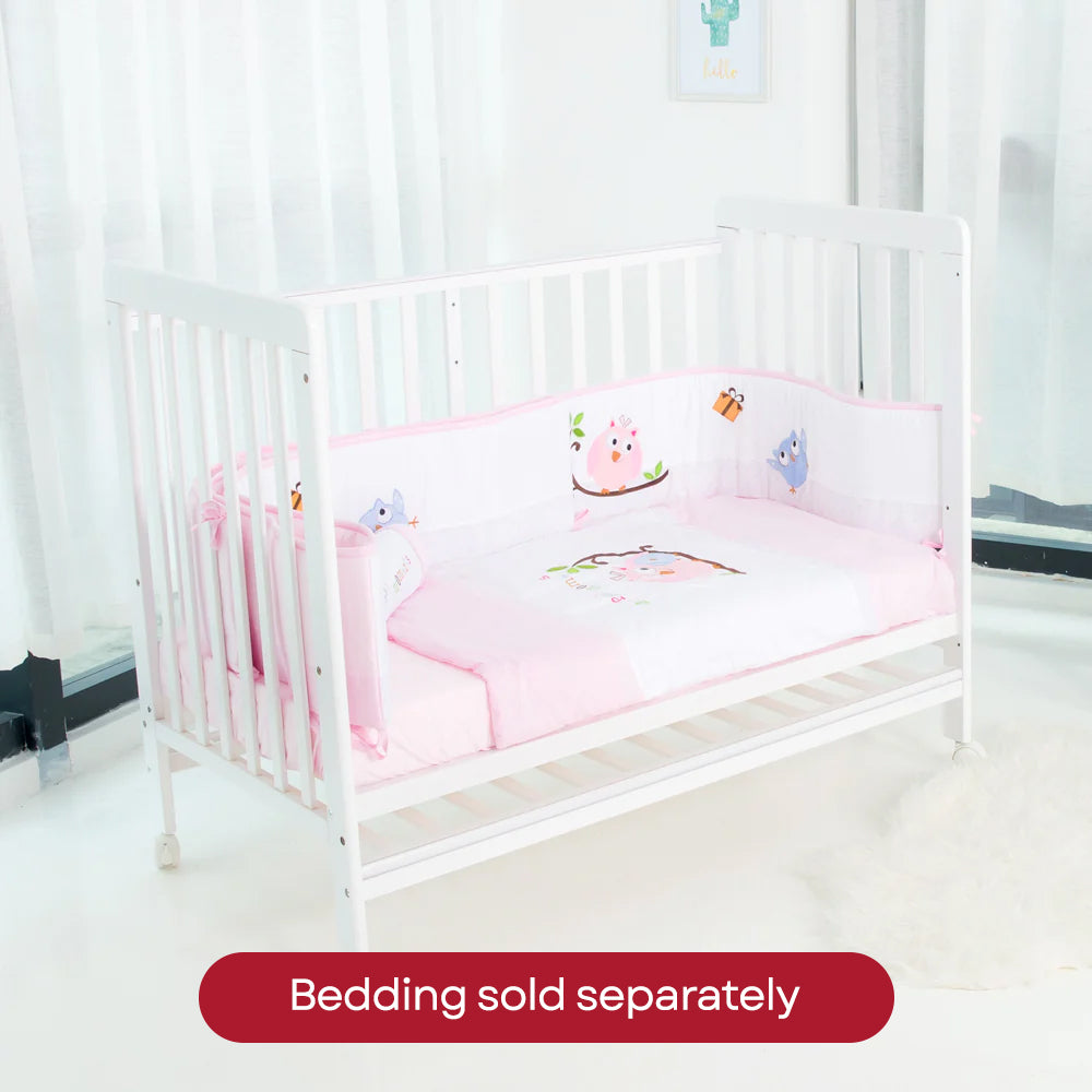Happy Cot Happy Wonder 5-in-1 Convertible Baby Cot with Free Mattress