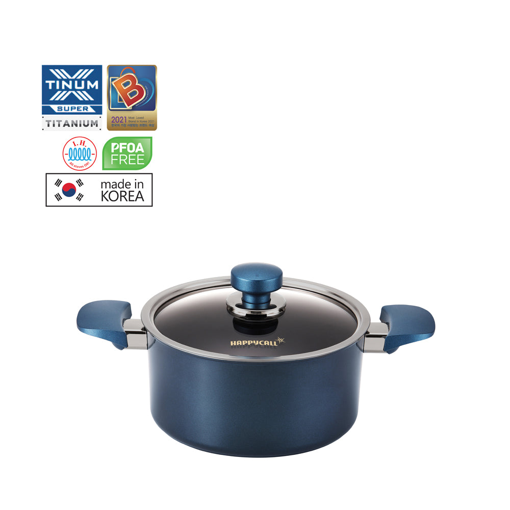 HAPPYCALL Classic Titanium IH 20cm Stock Pot (HEA-3003-1193)