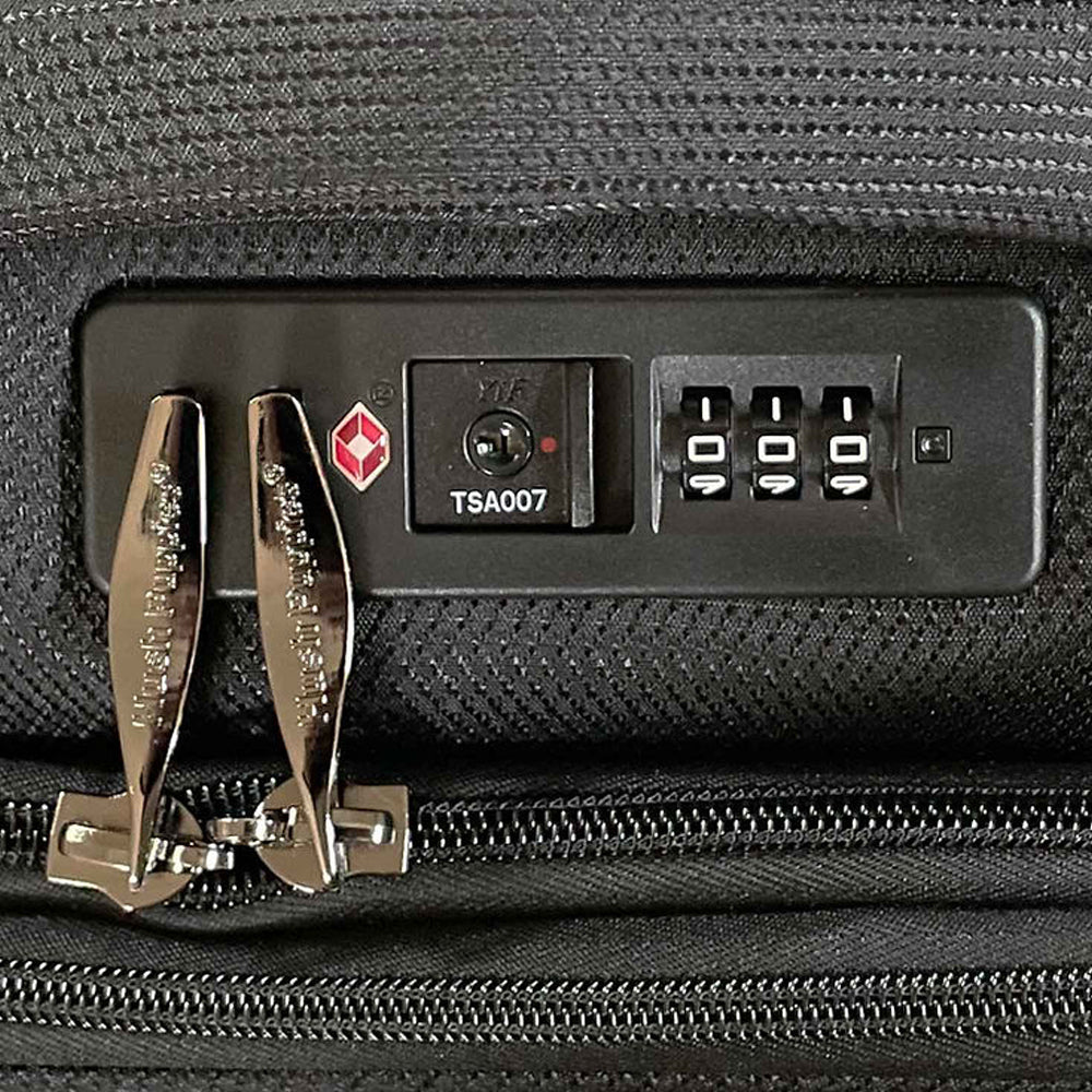 Hush Puppies HP69-3145 24" SUPER LIGHT Soft Case Spinner Luggage - Expandable, Anti-Theft Zipper, TSA Lock - Black