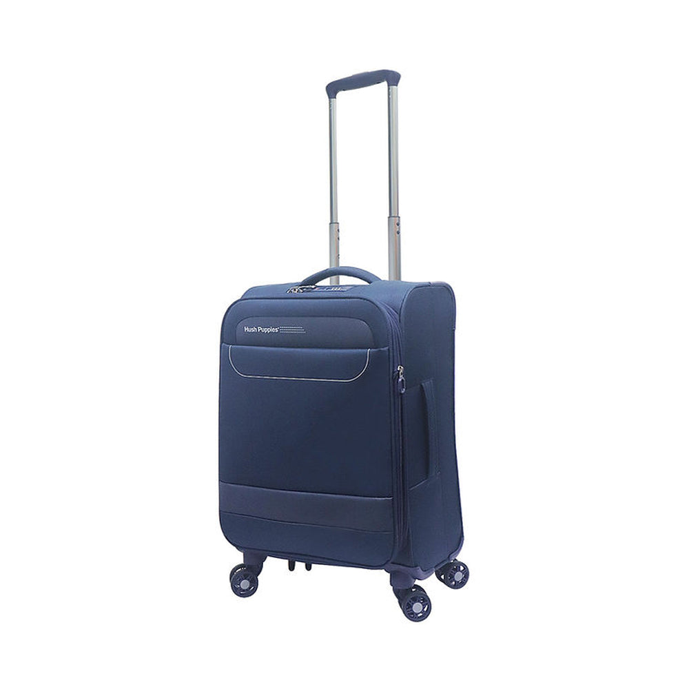 Hush Puppies HP69-3145 19" SUPER LIGHT Soft Case Spinner Luggage - Expandable, Anti-Theft Zipper, TSA Lock - Navy
