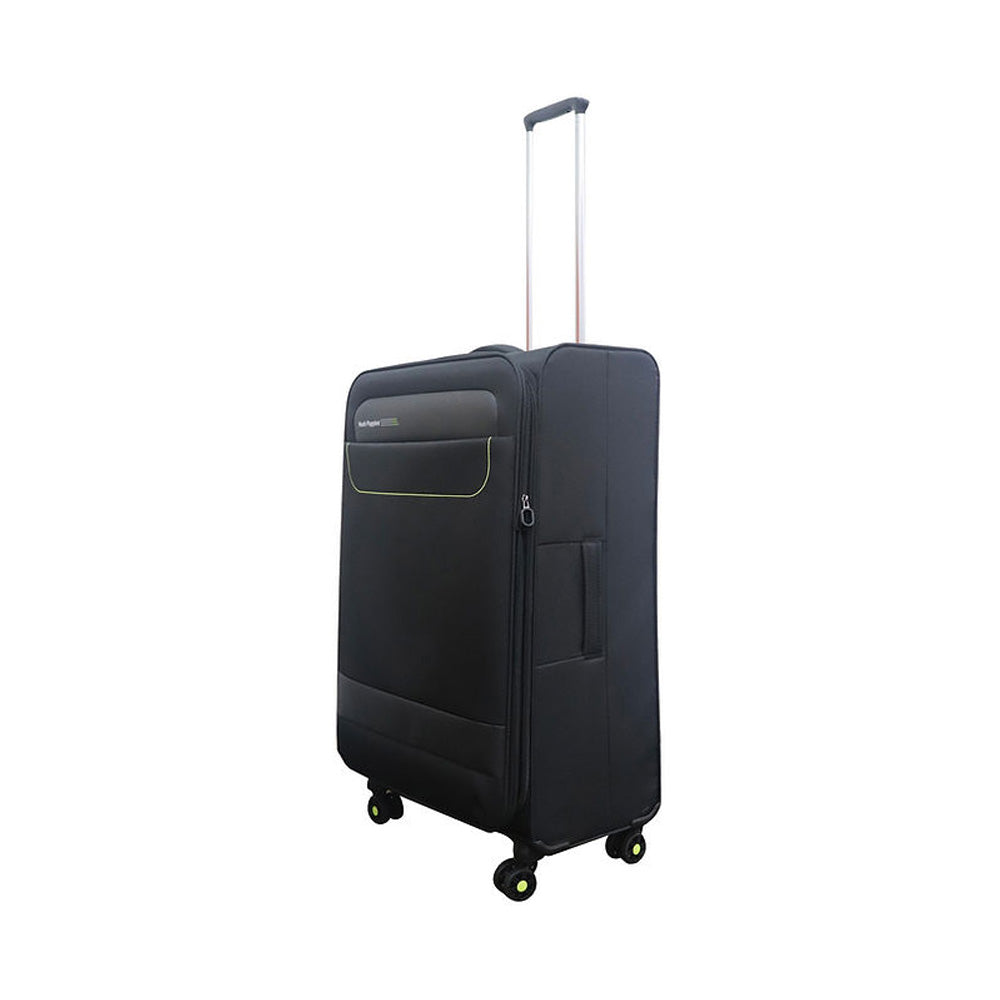 Hush Puppies HP69-3145 24" SUPER LIGHT Soft Case Spinner Luggage - Expandable, Anti-Theft Zipper, TSA Lock - Black