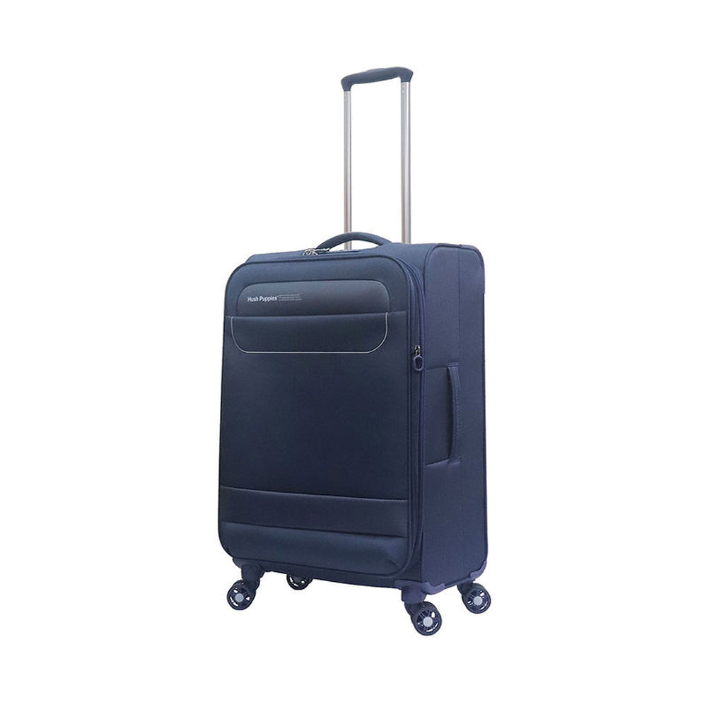 Hush Puppies HP69-3145 24" SUPER LIGHT Soft Case Spinner Luggage - Expandable, Anti-Theft Zipper, TSA Lock - Navy