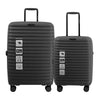Hush Puppies HP69-4033 20"+24" Hard Case Spinner Luggage - Expandable, Anti-Theft Zipper, TSA Lock - Black