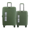 Hush Puppies HP69-4033 20"+24" Hard Case Spinner Luggage - Expandable, Anti-Theft Zipper, TSA Lock - Green