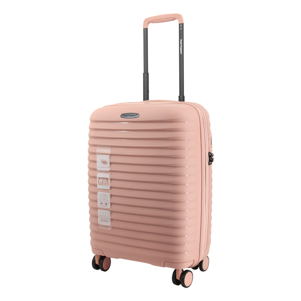 Hush Puppies HP69-4033 20"+24" Hard Case Spinner Luggage - Expandable, Anti-Theft Zipper, TSA Lock - Pink