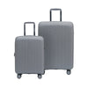 Hush Puppies HP69-4038 20"+24" Hard Case Spinner Luggage - Expandable, TSA Lock - Light Grey