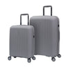 Hush Puppies HP69-4038 20"+24" Hard Case Spinner Luggage - Expandable, TSA Lock - Light Grey