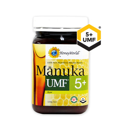 HoneyWorld Raw Manuka UMF5+ 500g
