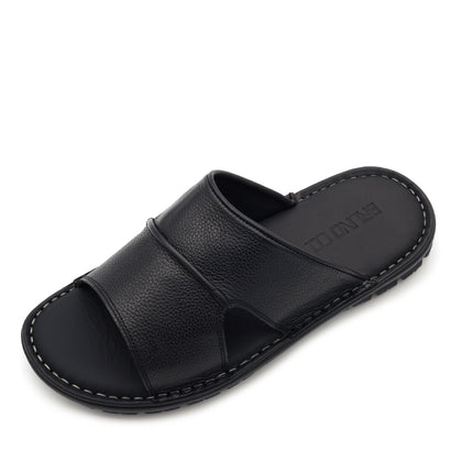 BRUNO CO. Caleb Men's Leather Sandals - Black
