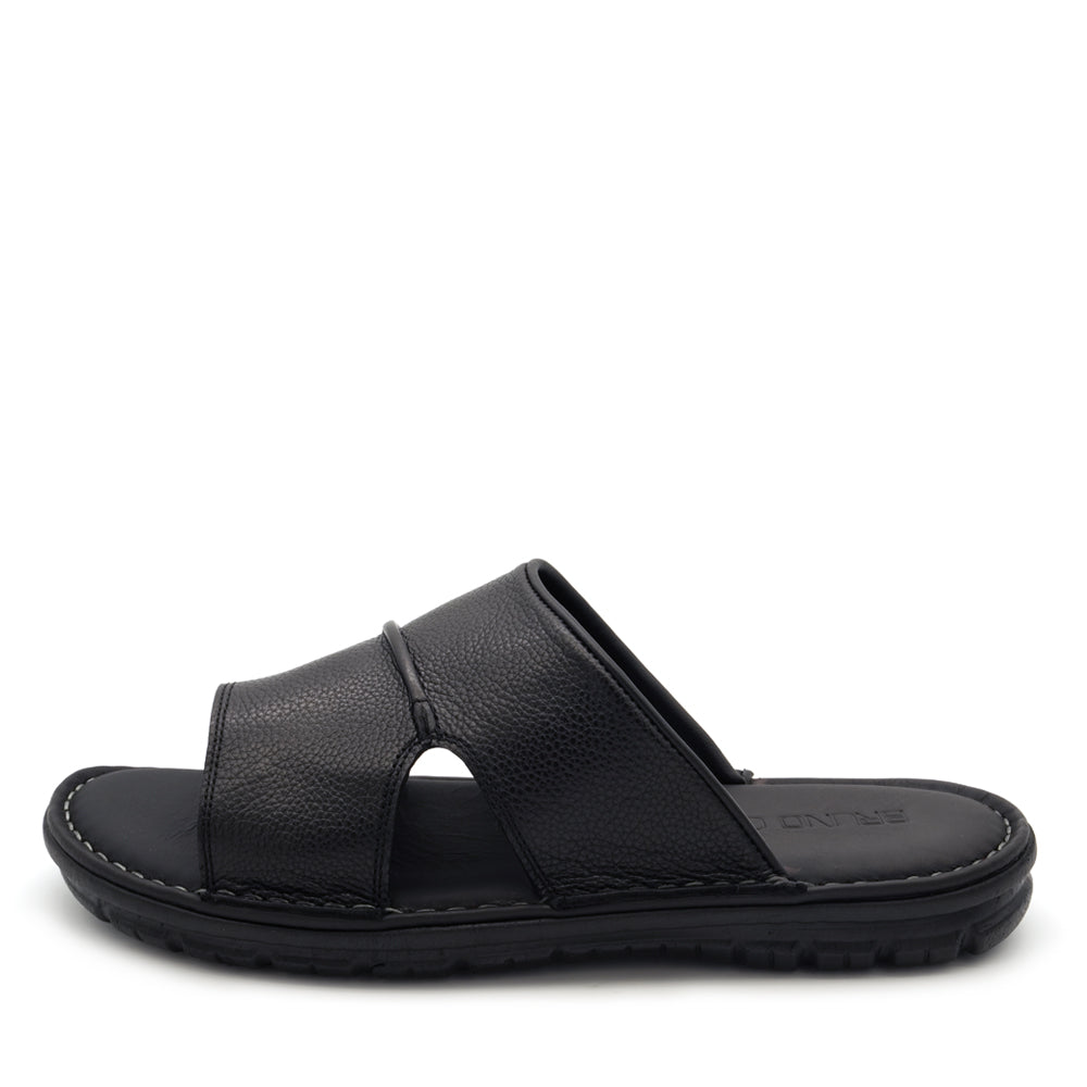 BRUNO CO. Caleb Men's Leather Sandals - Black