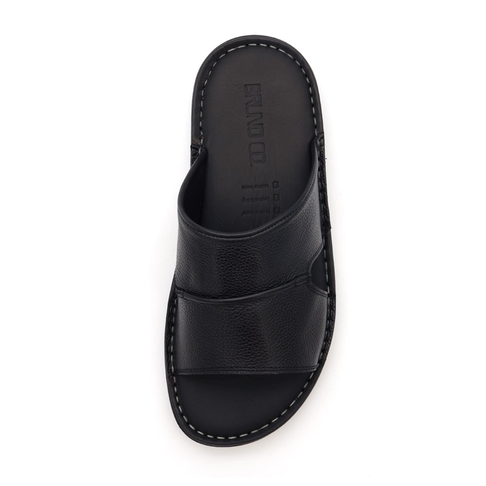 BRUNO CO. Caleb Men's Leather Sandals - Black