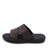 BRUNO CO. Caleb Men's Leather Sandals - Coffee
