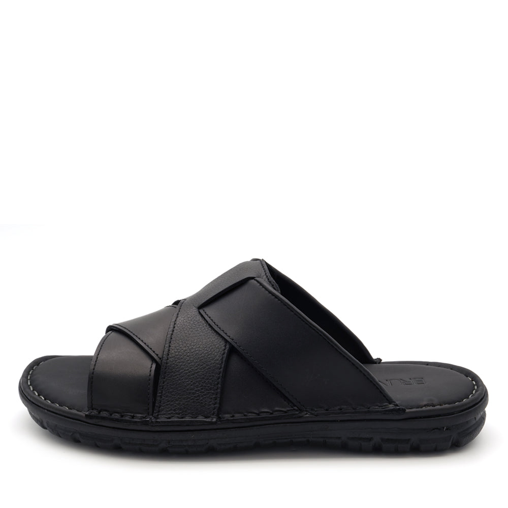 BRUNO CO. Cole Men's Leather Sandals - Black