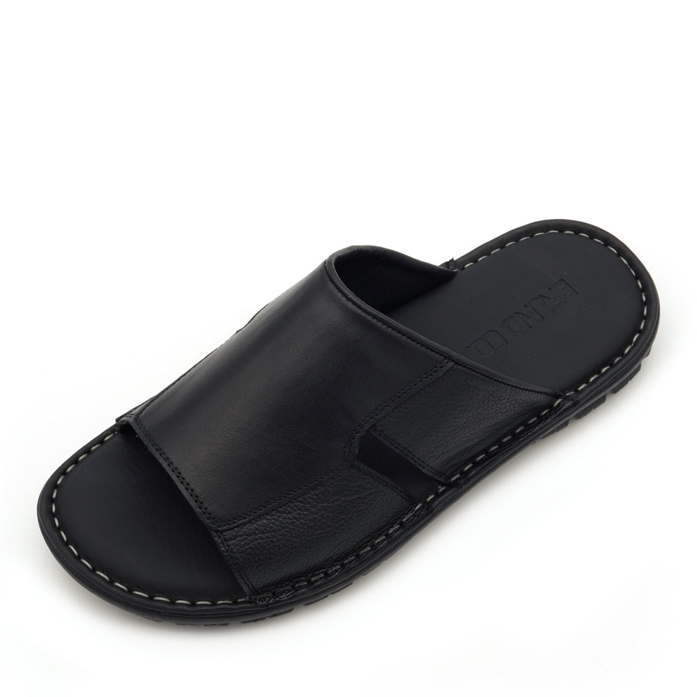 BRUNO CO. Carl Men's Leather Sandals - Black