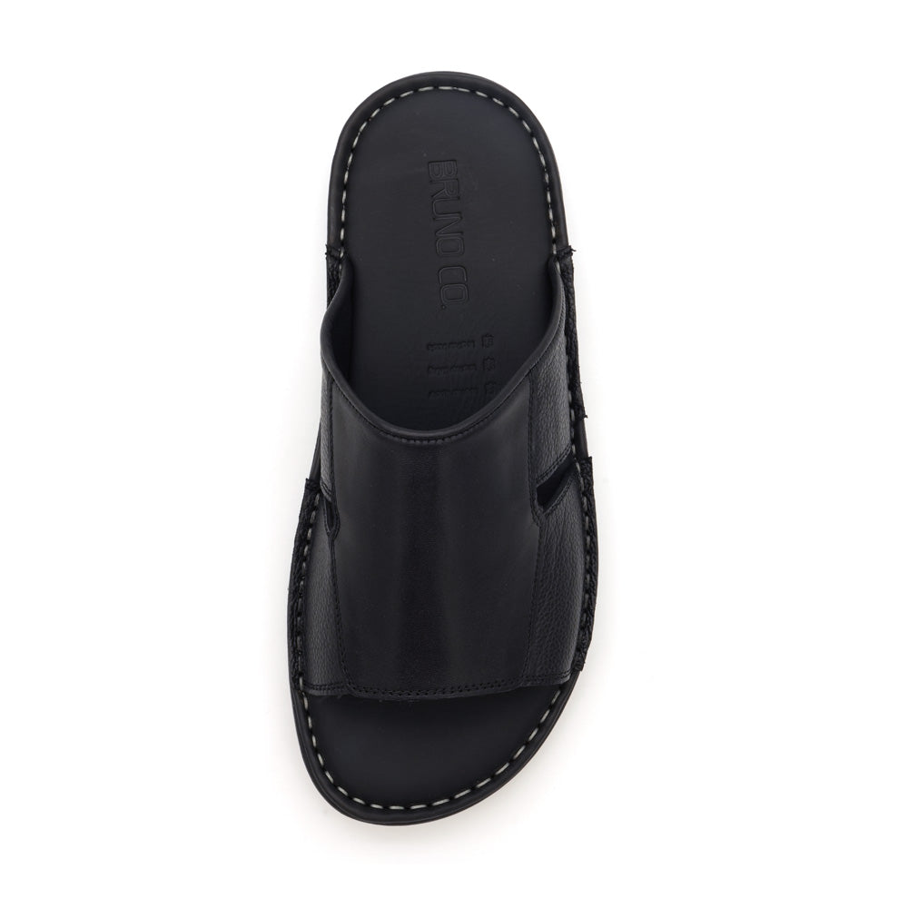BRUNO CO. Carl Men's Leather Sandals - Black