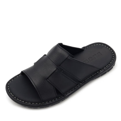 BRUNO CO. Calvin Men's Leather Sandals - Black