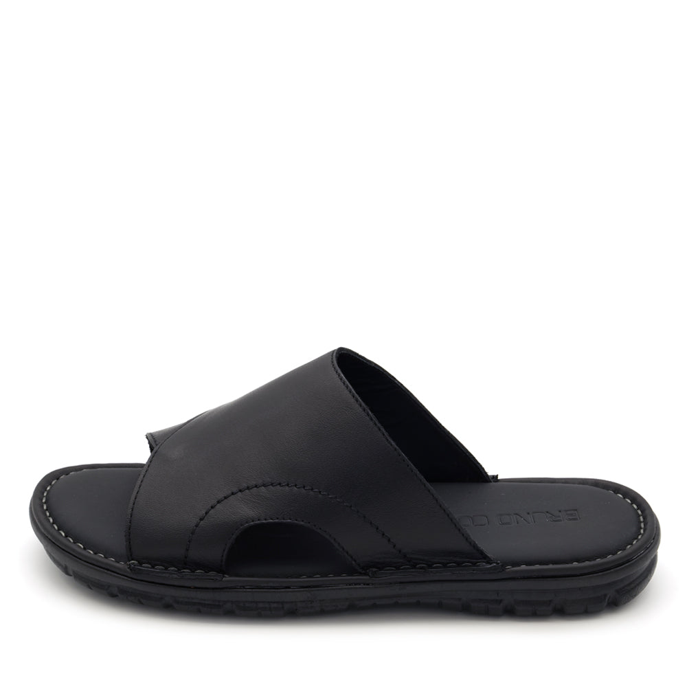 BRUNO CO. Cody Men's Leather Sandals - Black