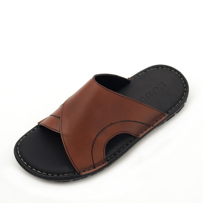 BRUNO CO. Cody Men's Leather Sandals - Tan
