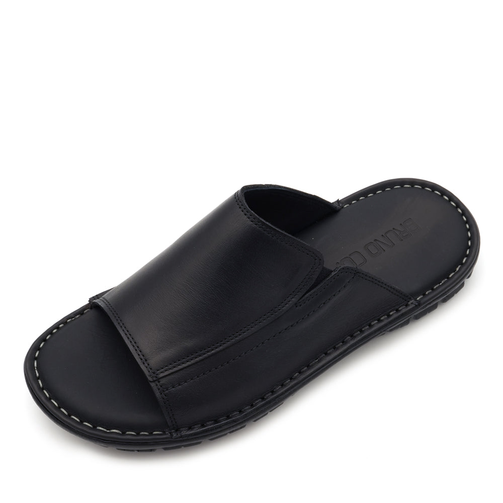 BRUNO CO. Carson Men's Leather Sandals - Black