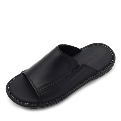 BRUNO CO. Carson Men's Leather Sandals - Black