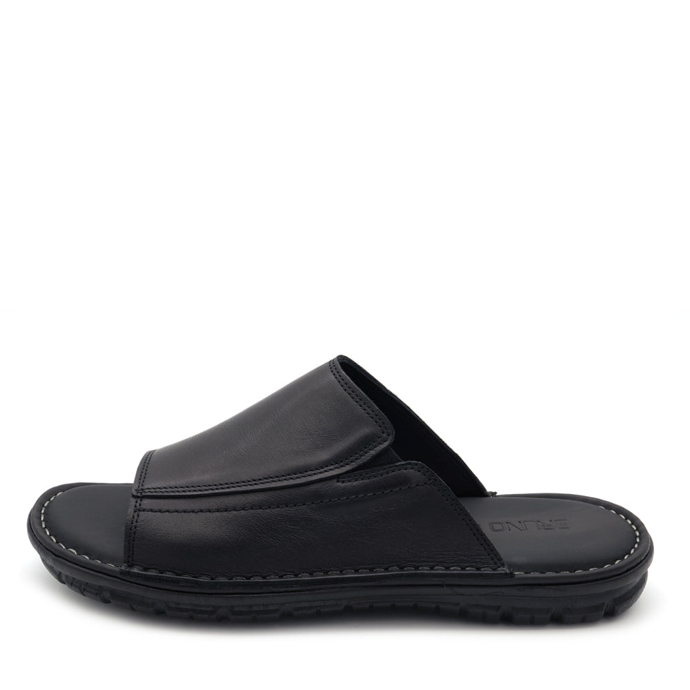 BRUNO CO. Carson Men's Leather Sandals - Black